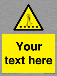 Custom warning artificial waterfall